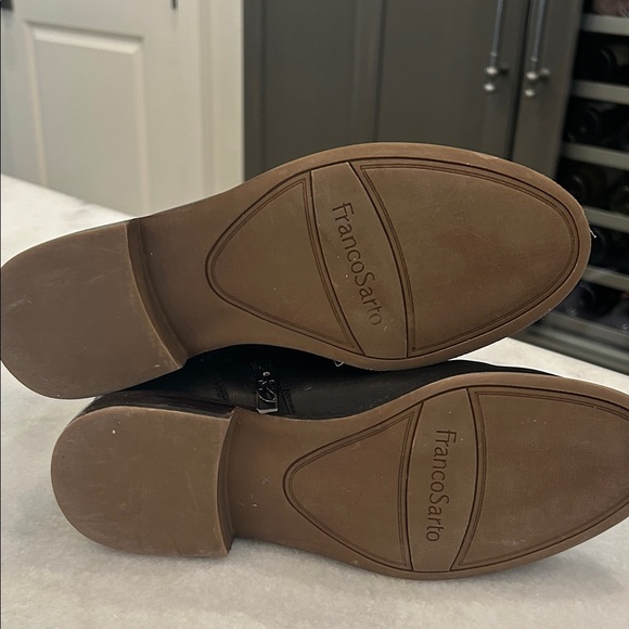 Franco Sarto Sleek Black Ankle Booties - Picture 5 of 6